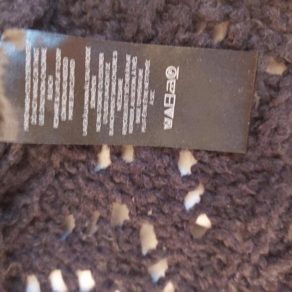 Free People Whimsigoth Knit Cardigan Small Ruffled Open Knit Fairy Grunge - Picture 9 of 12